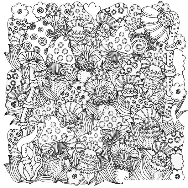 Раскраски сложные