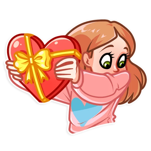 Стикер влюбленность
