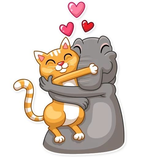 Кавайные котики парочка