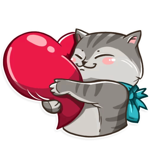 Стикер обнимашки