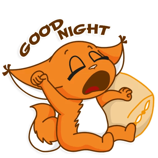 .Cпокойной ночи стикеоы