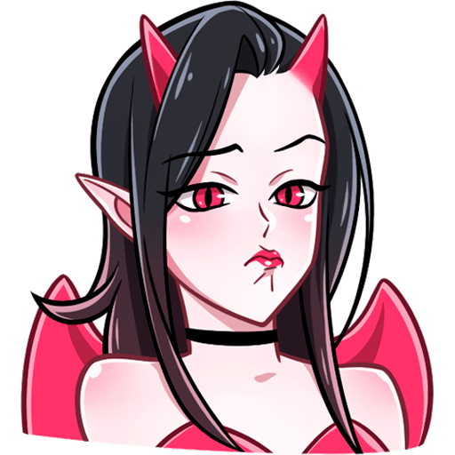 Стикеры дьяволица ник Толабов