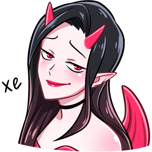 Стикеры дьяволица ник Толабов