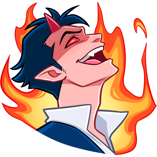 Стикеры телеграмм Мисс дьявол