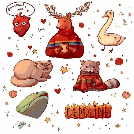 Магические наклейки