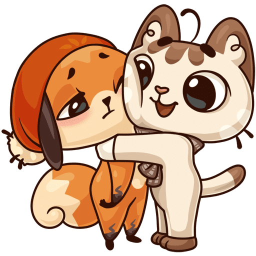 Валентинка с котом