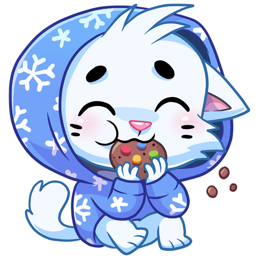 Бисквит в свитере Стикеры