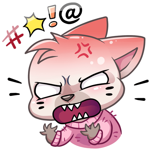 Стикеры ВК котик бисквит