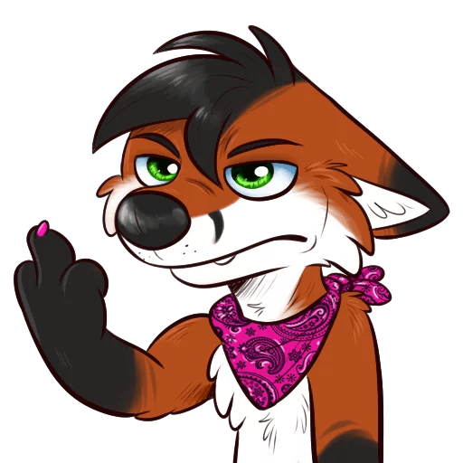 Фурри Стикеры флип