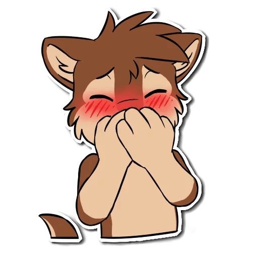 Стикер смущение