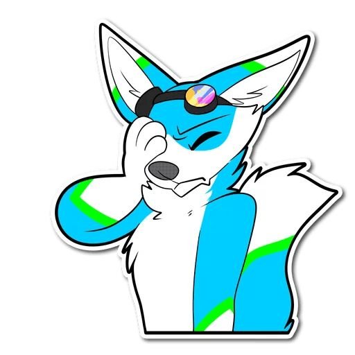 Furry Stickers Шакал рокко