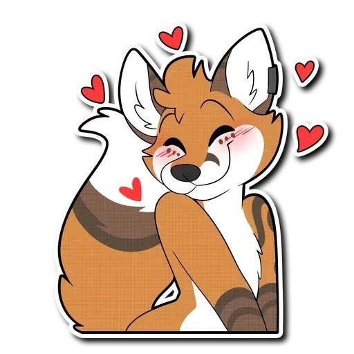 Фурри лисы Стикеры