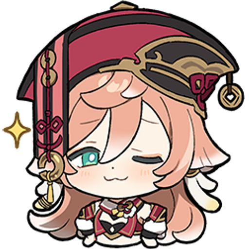 Сахароза Стикеры Геншин Импакт Чиби