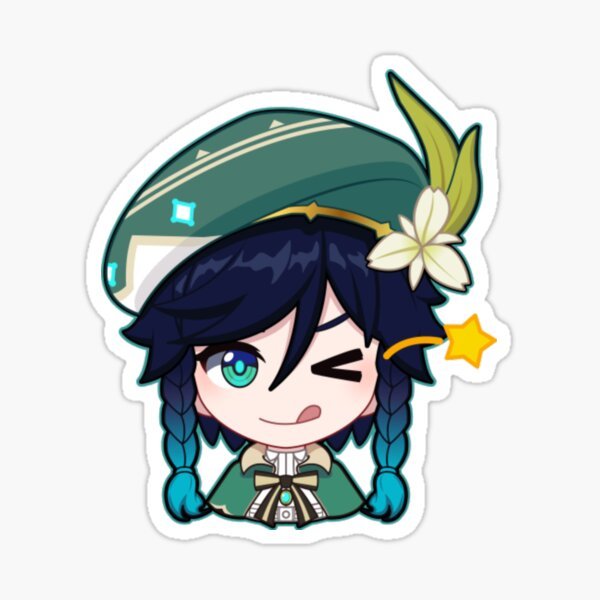 Наклейки Геншин Импакт Венти