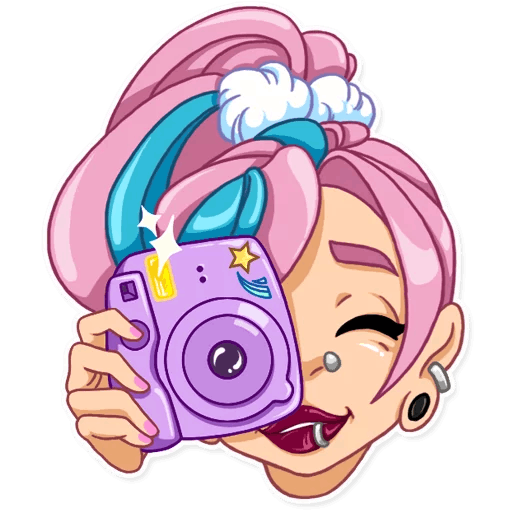 Стикеры телеграмм Пинк повер