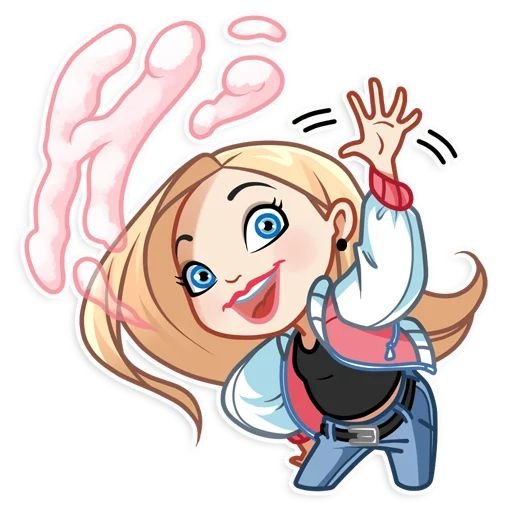 Стикеры телеграм девочка