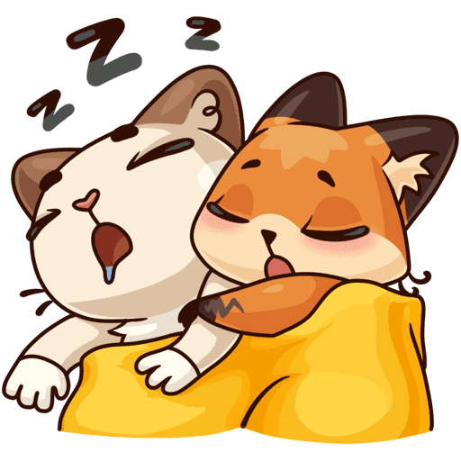 Мультяшки обнимаются