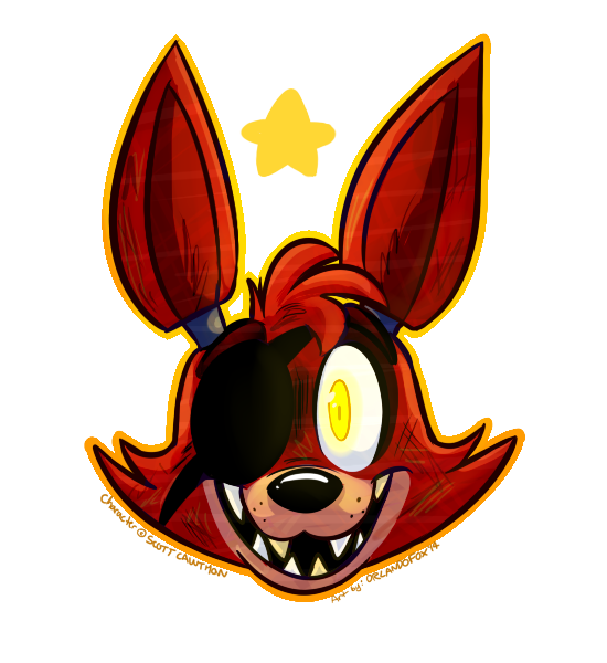 Наклейки ФНАФ Фокси