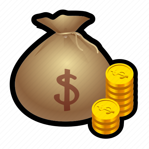 Мешочек с деньгами стикер