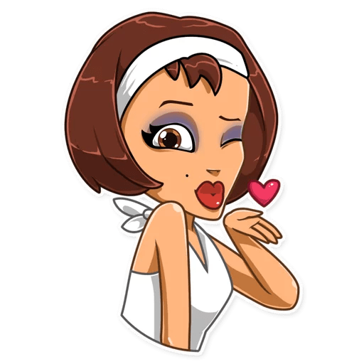 Стикеры телеграмм поцелуй