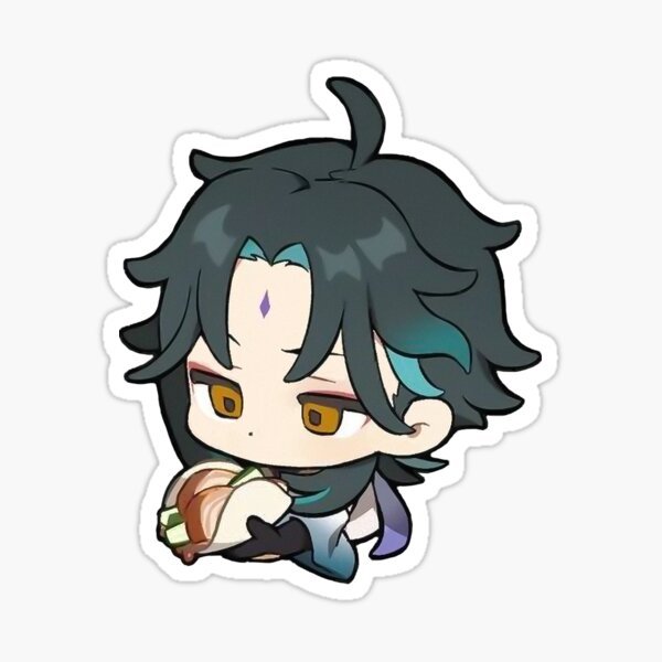 Сяо Стикеры на прозрачном фоне