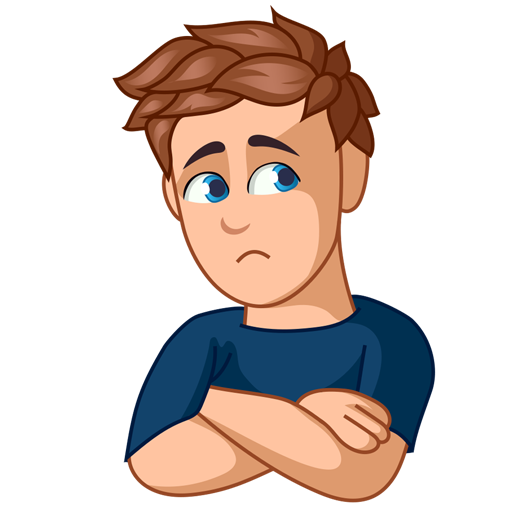 Юноша стикер