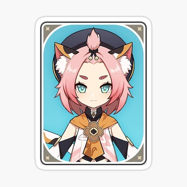 Стикеры Геншин Импакт гиф