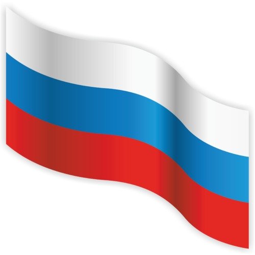 Лента Триколор на прозрачном фоне