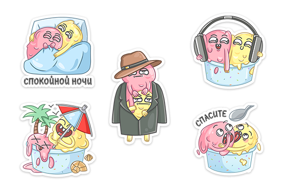 Наклейки крошка