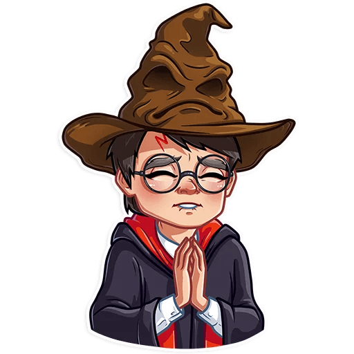 Стикеры телеграмм Гарри Поттер