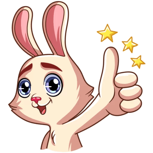 Стикер заяц