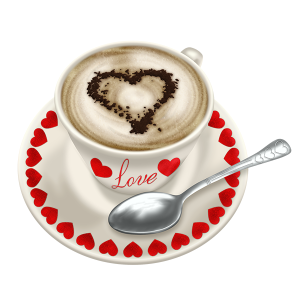 Стикер чашечка кофе