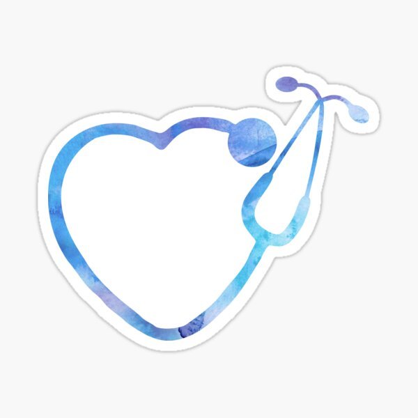 Медицинские наклейки на одежду сердце