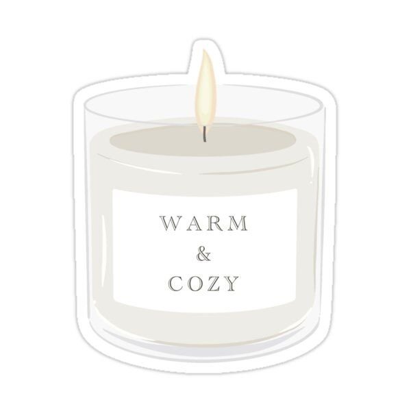 Наклейка для свечи с информацией