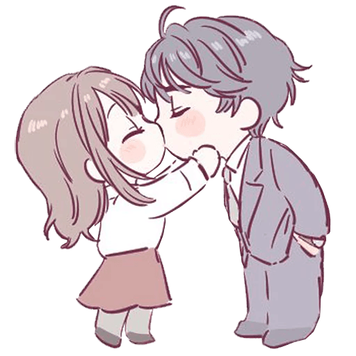 Парные Стикеры аниме