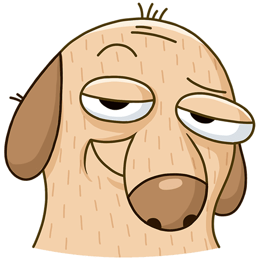 Собака Дигги стикер