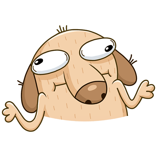 Стикеры ВК собака диги