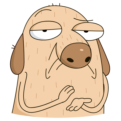 Собака Дигги стикер