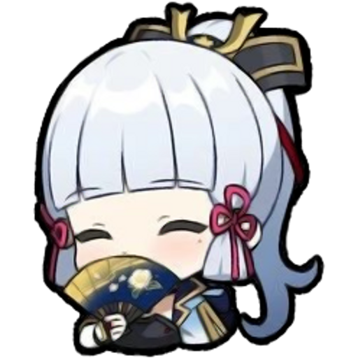 Стикеры Геншин Импакт Чиби Аяка