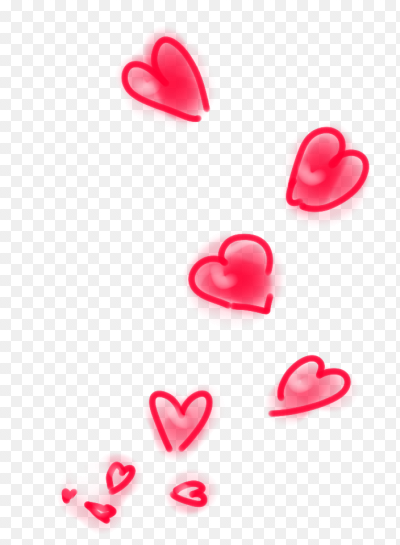 Розовые сердечки на щеках