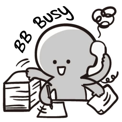 Стикер "работа"