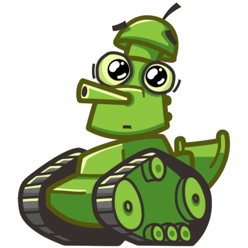 Наклейка танчик