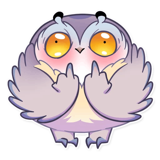 Стикеры ВК Совенок Фил