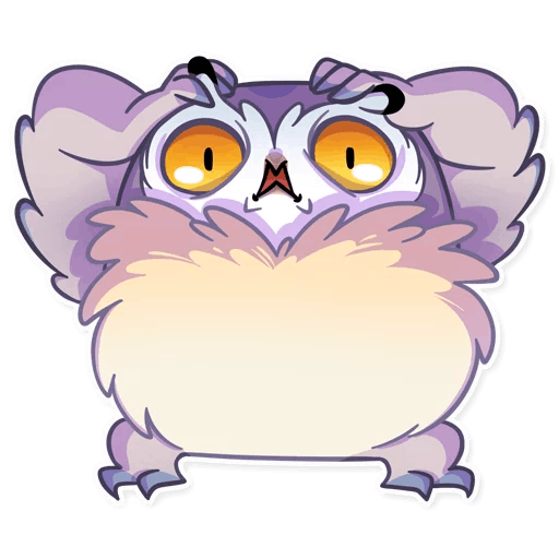 Стикеры ВК Совенок Фил