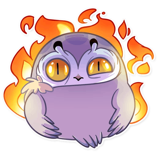 Стикеры ВК Совенок Фил