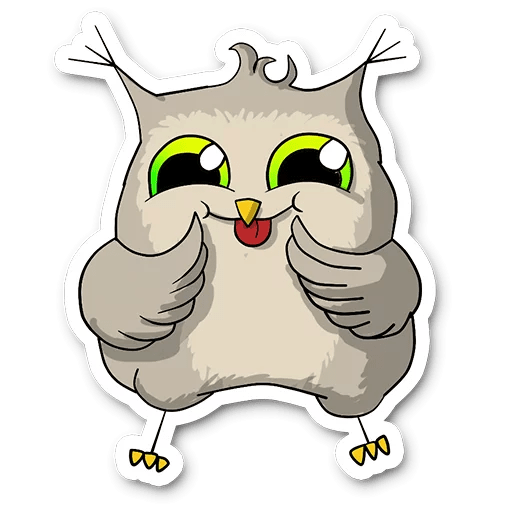 Стикеры Совенок Фил