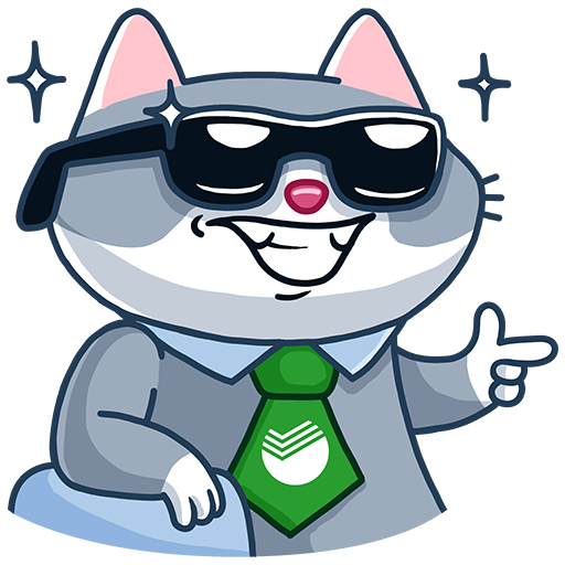 Сбер кот Стикеры