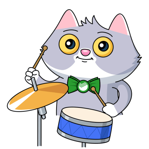 Барабаны стикер