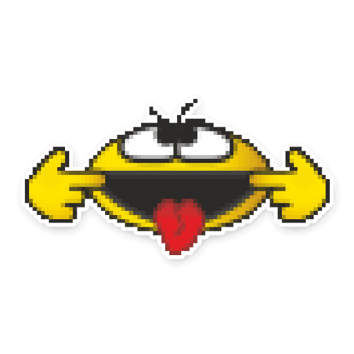 Сумасшедший смайлик из аськи