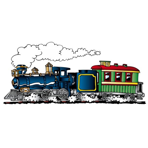 Паровоз экспресс вектор